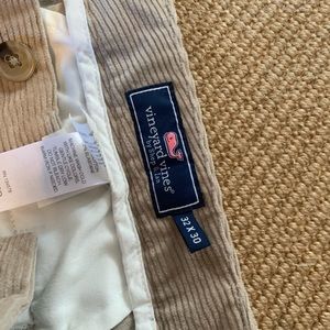 Vineyard’s Vines beige corduroy pants. 32x30